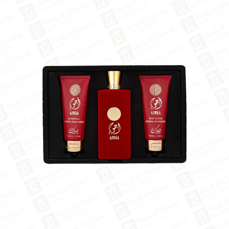 Ajwaa Murakaz Red Gift Set by Nusuk