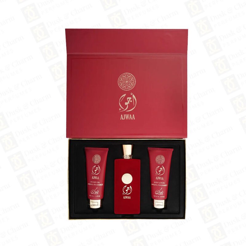Ajwaa Murakaz Red Gift Set by Nusuk