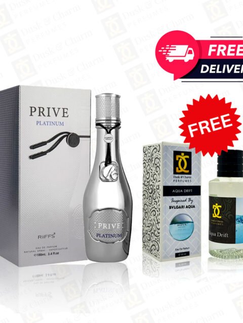 Prive Platinium Silver for Men Free Gift