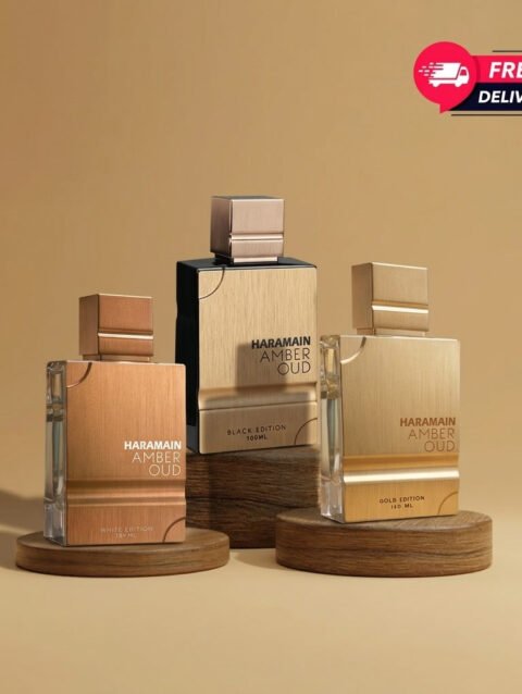 Al Haramain Amber Oud Trio - Black, White & Gold Edition