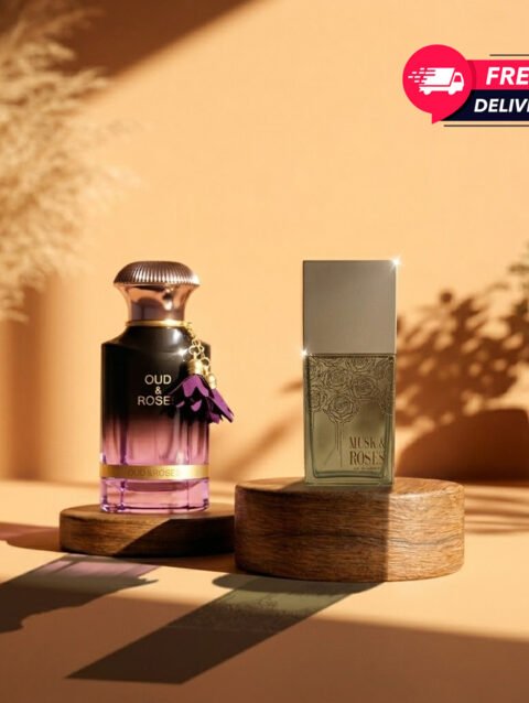Oud & Roses + Musk & Roses by Ahmed Al Maghribi – The Ultimate Rose Duo | 2 Perfume Combo Set